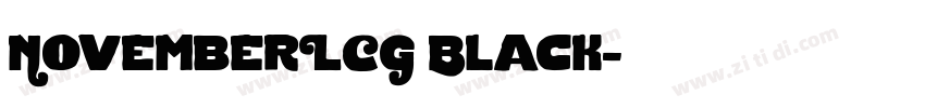 NovemberLCG Black字体转换